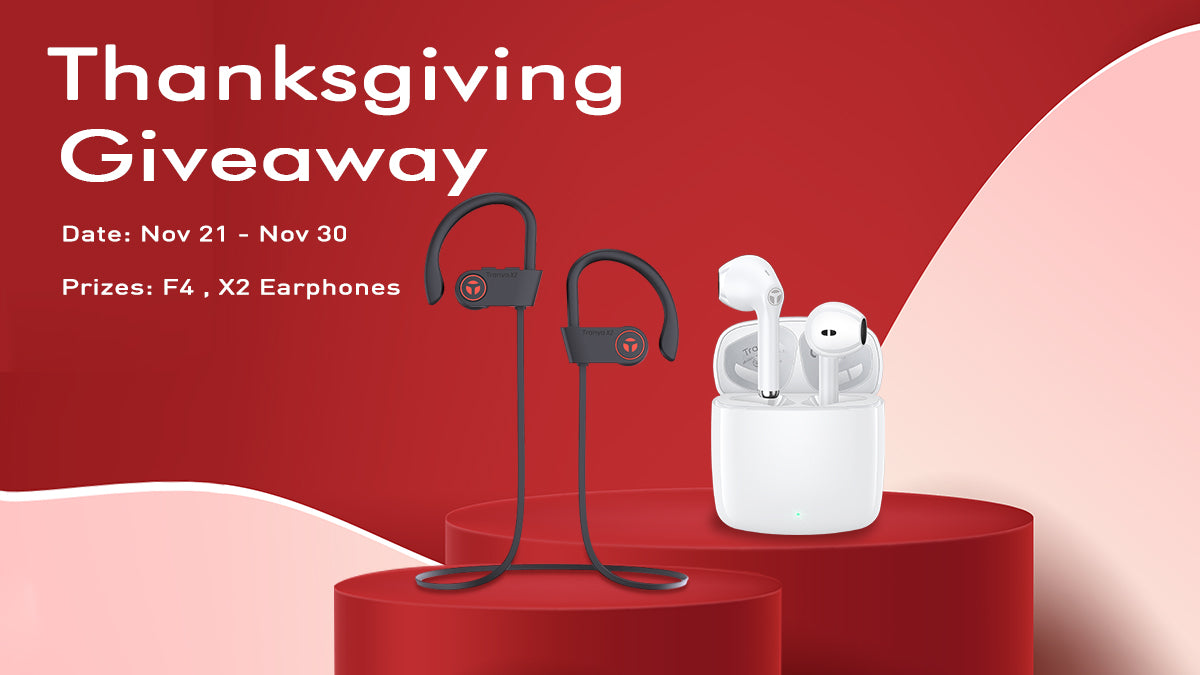 Enter to Win Wireless Earbud on Thanksgiving Giveaway